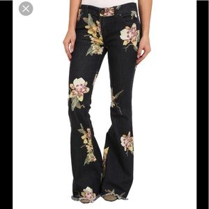 Free People Flower Bali Flare Jeans